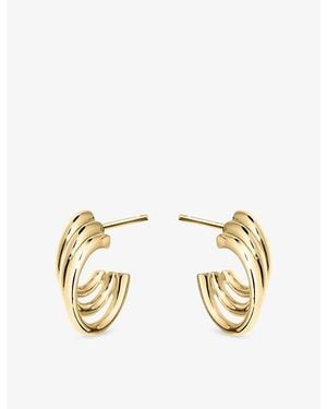 Shaun Leane Bound Size 2 18Ct Hoop Earrings - Metallic