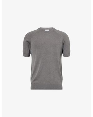 Raith Riera Raglan-Sleeve Knitted T-Shirt - Grey