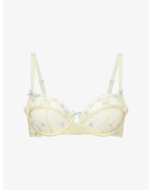 Lounge Underwear Solene Balcony Lace Bra - White