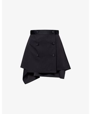 Vivienne Westwood Marta Kilt Wool Mini Skirt - Black