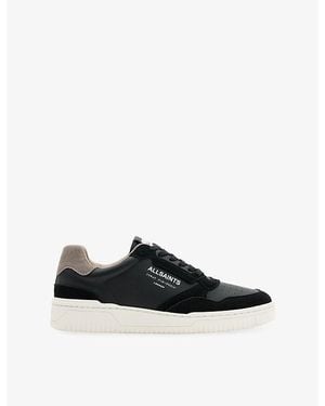 AllSaints Regan Leather Sneakers - Black