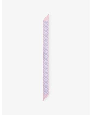 Prada Printed Silk Tie - White