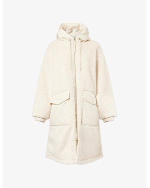 Varley Cyrus Reversible Woven Coat - Natural