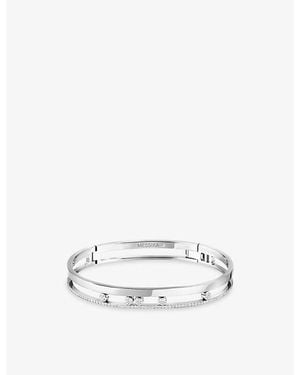 Messika Move Romane 18Ct And 0.69Ct Diamond Bangle Bracelet - White