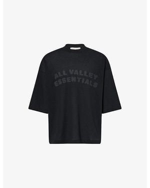 Fear Of God Sports Mesh Merch Cotton T-Shirt - Black