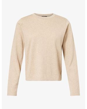 Rails Round-Neck Cotton-Blend T-Shirt - Natural
