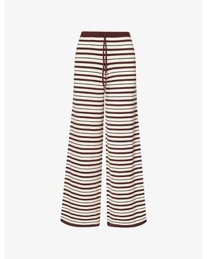 4th & Reckless Thalia Striped Knit Trouser - Multicolour