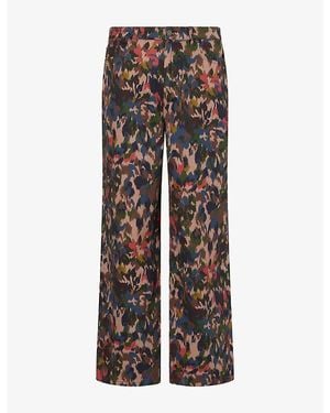 Les Deux Camo Cotton-Twill Trousers - Brown