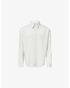 FRAME Striped Pyjama Long-Sleeve Woven Shirt - White