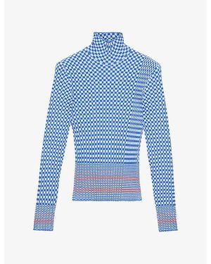 Loewe X Cosima Von Bonin Viscose-Jersey Top - Blue