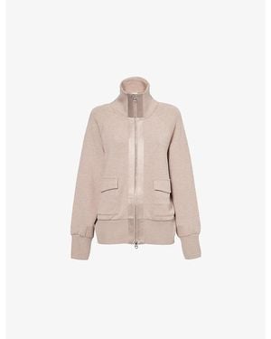 Varley Roxbury Sateen-Trimmed Stretch-Woven Jacket - Pink