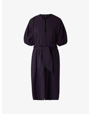 Soeur Alger Relaxed-Fit Woven Midi Dress - Blue
