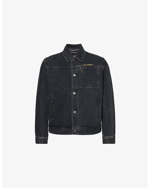 Undercover Twin Peaks Embroidered Denim Jacket - Blue