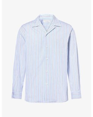 Umit Benan Weekend Classic Cotton Shirt - Blue