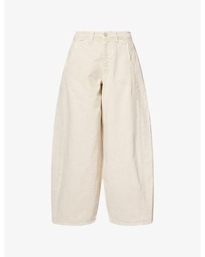 Damson Madder Erika Barrel-Leg Denim Jeans - Natural