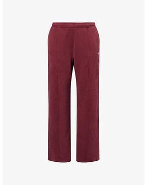 4th & Reckless Fergie Straight-Leg Cotton-Jersey Jogging Bottoms - Red