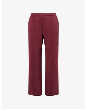 4th & Reckless Fergie Straight-Leg Cotton-Jersey Jogging Bottoms - Red
