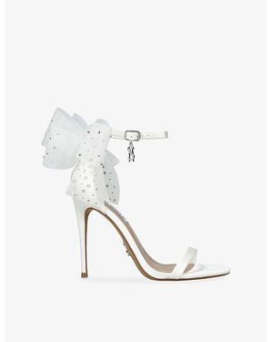 Steve Madden Nikole Satin Heels - White