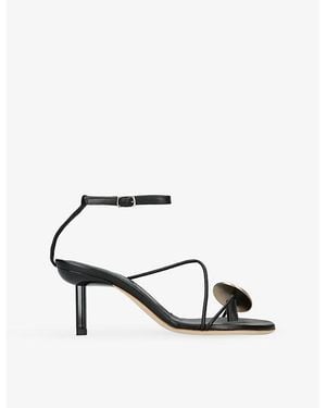 Christopher Esber Doma Stoned Leather Heeled Sandals - White