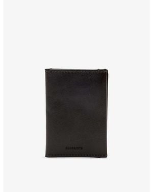 AllSaints Bifold Leather Wallet - Black
