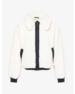 Canada Goose Willa Fleece Bomber Jacket - White