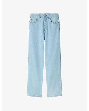 JOSEPH Charms Straight-Leg Washed Denim Jeans - Blue