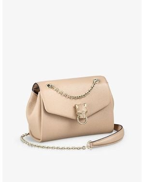 Cartier Panthère De Chain Mini Leather Cross-Body Bag - Natural