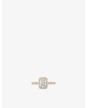 The Diamond Lab Timeless Radiant-Cut Halo18Ct- And 1.65Ct Lab-Grown Diamond Ring - White