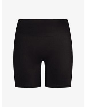 NikeSKIMS Satin Shine Mid-Rise 2-Inch Boyshorts - Black