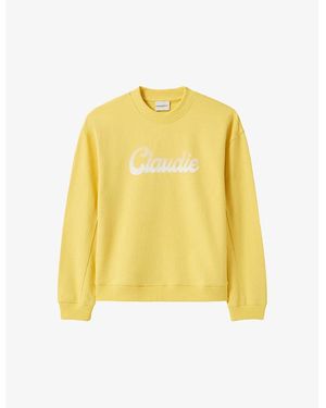 Claudie Pierlot Cotton Logo Sweatshirt - Yellow