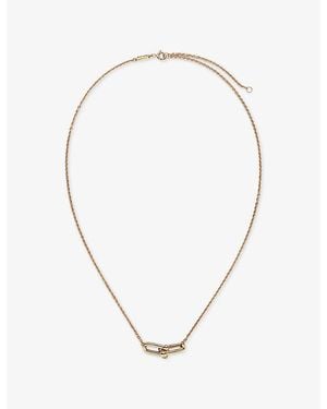 Tiffany & Co. Tiffany Hardwear Small Double Link 18Ct- Pendant Necklace - Metallic