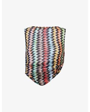 Missoni Zig-Zag Sleeveless Knitted Top - White
