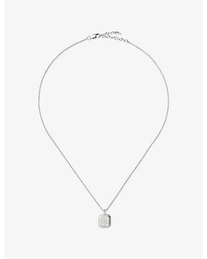 Missoma April Birthstone Sterling- And Crystal Pendant Necklace - Metallic