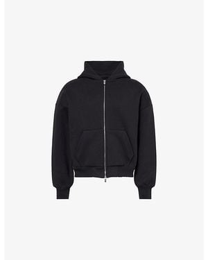 Seventh V2 Dropped-Shoulder Cotton-Blend Hoody - Black