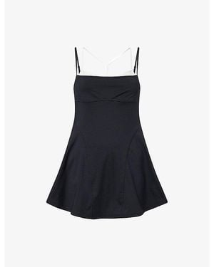 Free People Fp Movement Baseline Layered Stretch-Jersey Tennis Dress - Blue