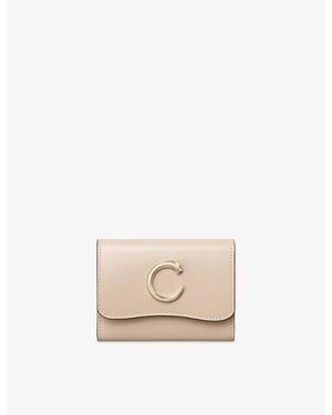 Cartier Panthère C De Leather Bifold Wallet - Natural