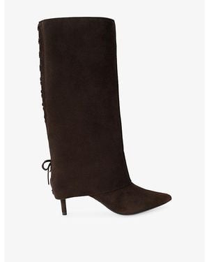 Carvela Kurt Geiger Vittoria Cuff Suede Knee-High Boots - Brown