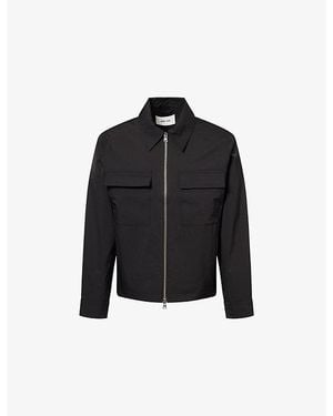 NN07 Alban Zip-Up Showerproof Jacket - Black
