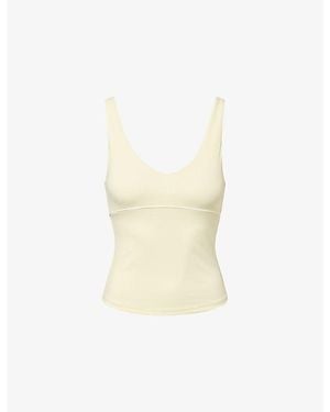 WE Are Tala Skinluxe Contrast Piping Stretch-Woven Vest - White