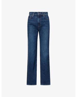 PAIGE Stevie Straight-Leg Denim Jeans - Blue
