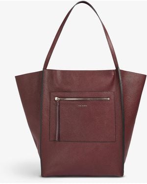 Ted Baker Tammila Leather Shopper Bag - Purple