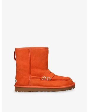 UGG X Jw Anderson Loafer Suede Boots - Orange