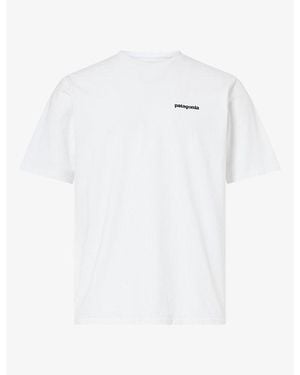 Patagonia Responsibilitee Logo-Print Cotton T-Shirt - White