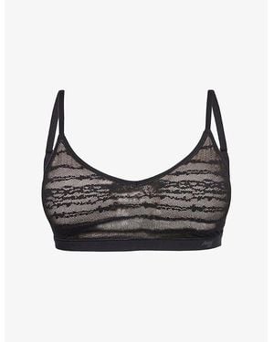 Sloggi Free Evolve Padded Lace Bra - Black