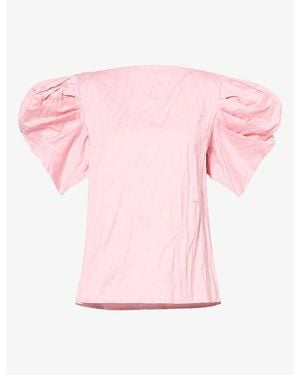 Nackiyé Lolita Oversized Silk Top - Pink