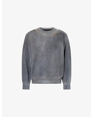 Trapstar Redline Shrunken Crewneck Cotton Sweatshirt - Gray