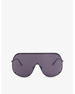 Rick Owens Shield Stainless Steel Sunglasses - Purple