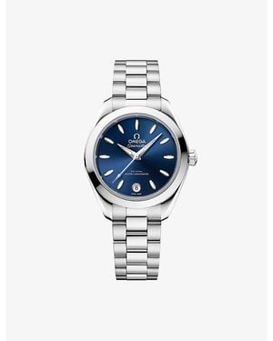 Omega Seamaster Aqua Terra 150M Stainless-Steel Watch 30Mm - Blue