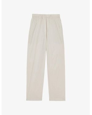 Reiss Osbourne Straight-Leg Stretch Cotton-Blend Pants - White