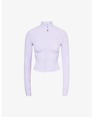 lululemon Define Nulu Cropped Stretch-Woven Jacket - Purple
